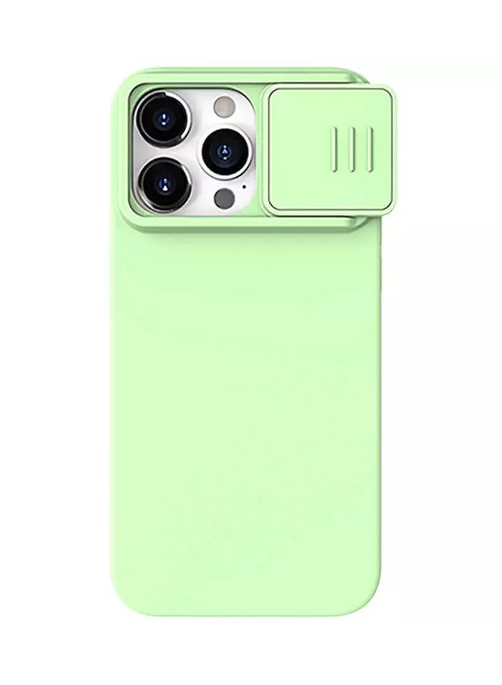 Nillkin CamShield Silky Magnetic Silicone Case for Apple iPhone 15 Pro (6.1", 2023) - Shock Absorbent Protection with MagSafe Compatibility - Mint Green  - Image 1