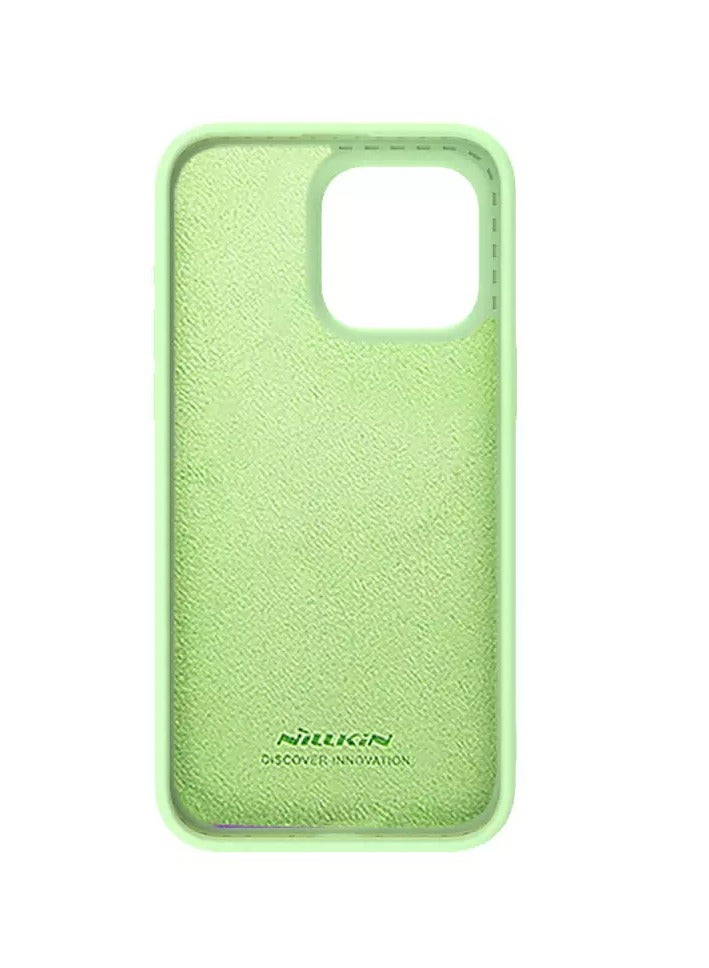 Nillkin CamShield Silky Magnetic Silicone Case for Apple iPhone 15 Pro (6.1", 2023) - Shock Absorbent Protection with MagSafe Compatibility - Mint Green  - Image 5