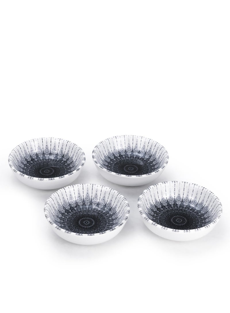 Edessa Ceramic Cosmo 10.5Cm Round Snack Bowl, Multicolor (Set of 4) - Image 1