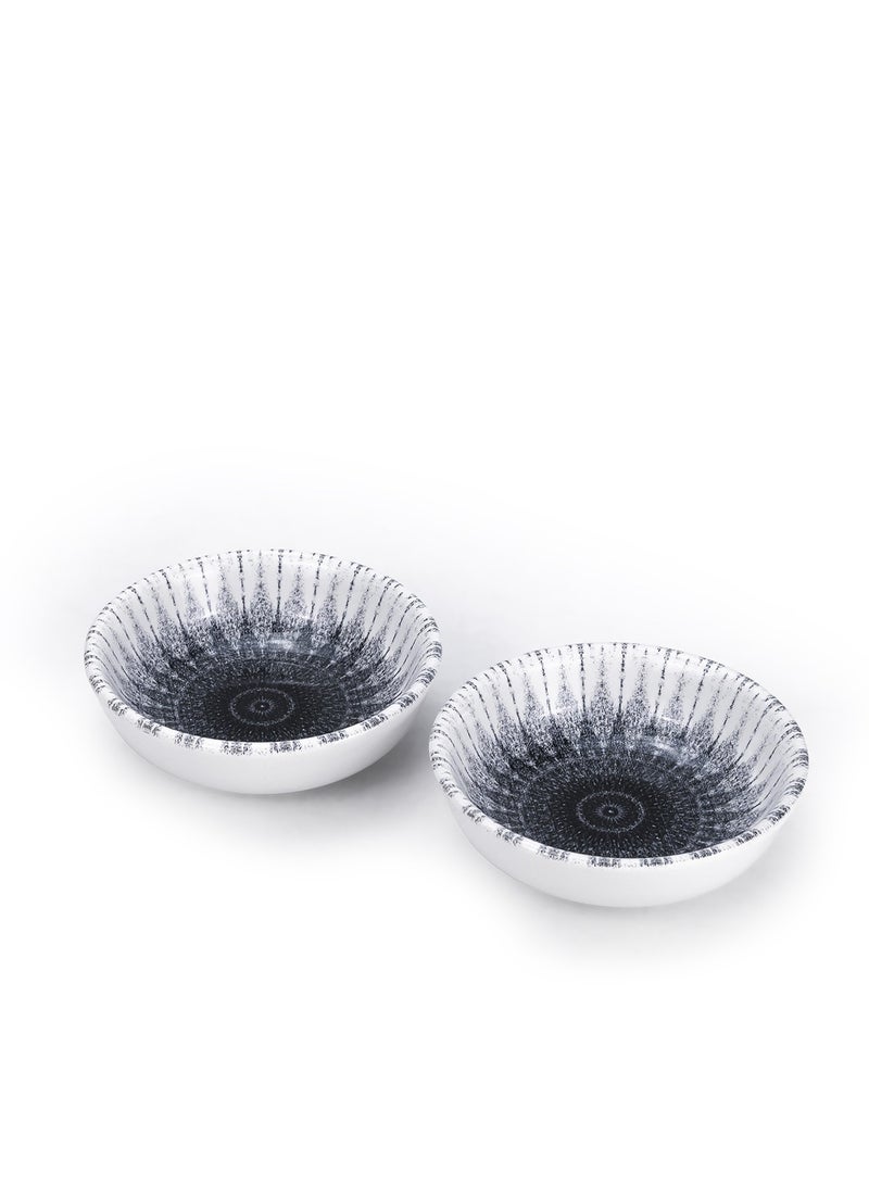 Edessa Ceramic Cosmo 10.5Cm Round Snack Bowl, Multicolor (Set of 4) - Image 4