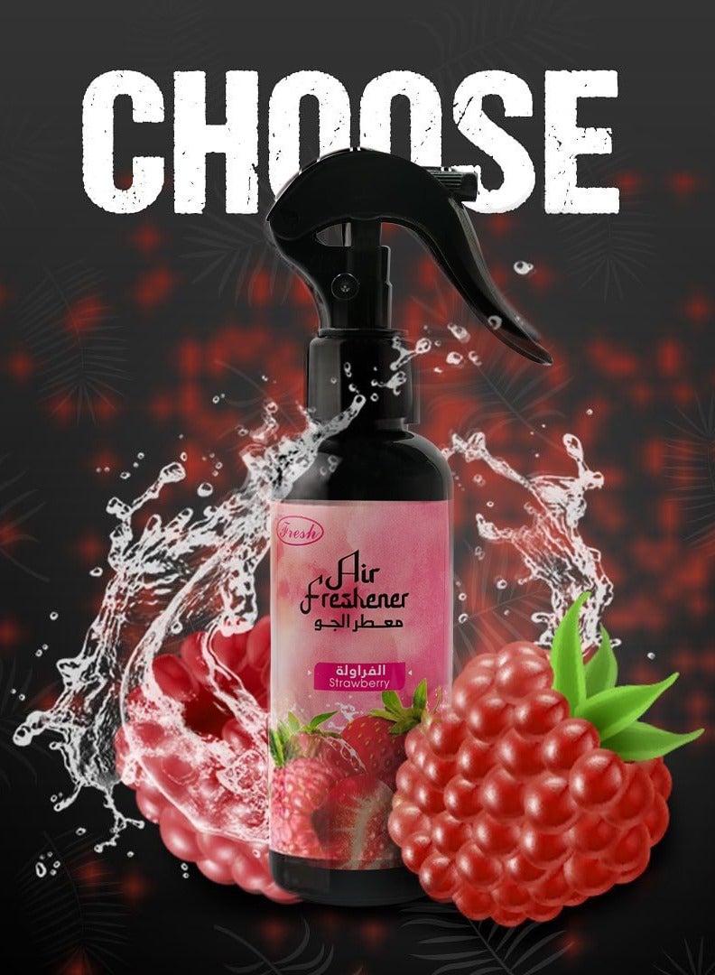 Fresh Air Freshener Spray 150ml -  Long Lasting High Quality Strawberry Air Freshener Home and Car - Image 1