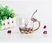 Bestbling Creative Handmade Enamel Home Decration Enamel Flower Crystal Glass Coffee Tea Water Cup 32CL Rose Red - Image 2