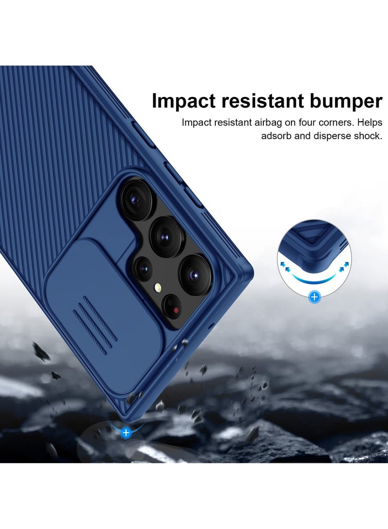 Nillkin For Samsung Galaxy S25 Ultra Case, Camera Lens Protection Slide Cover, TPU+PC Shockproof Bumper Back Cover, Anti-Fingerprint Mobile Phone Case, Slim Fit Protective Casing - Image 4