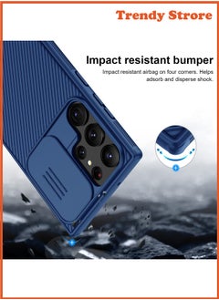Nillkin For Samsung Galaxy S25 Ultra Case, Camera Lens Protection Slide Cover, TPU+PC Shockproof Bumper Back Cover, Anti-Fingerprint Mobile Phone Case, Slim Fit Protective Casing  - Image 4