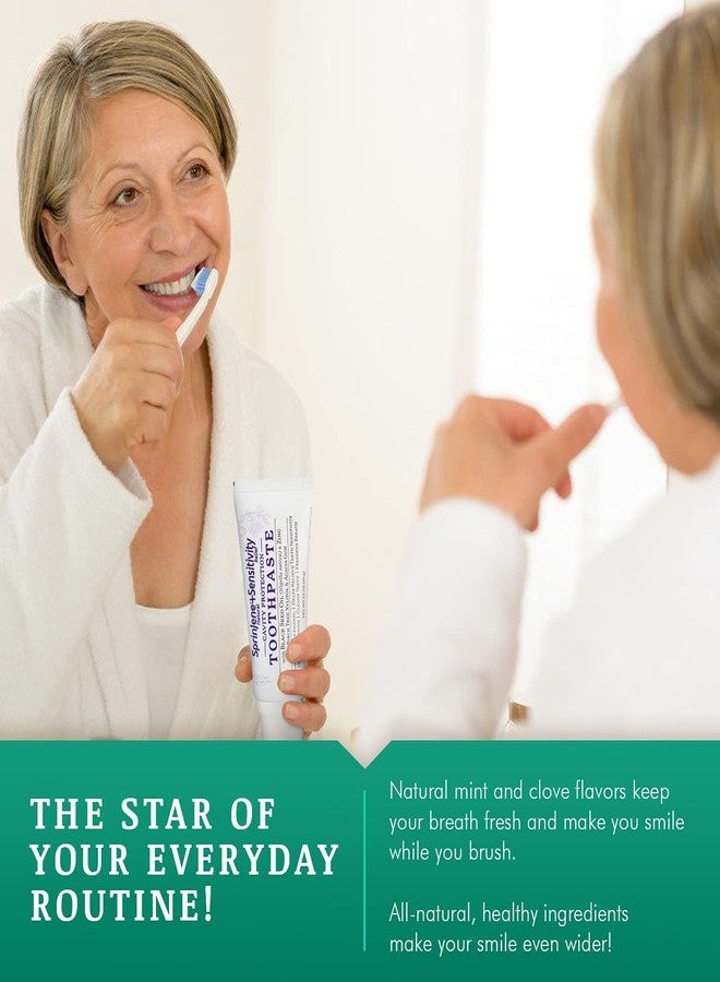 SprinJene Natural Sensitivity Relief, Fluoride Toothpaste for Sensitive Teeth | Natural Toothpaste for Cavity Protection | 1 Pack - Image 5