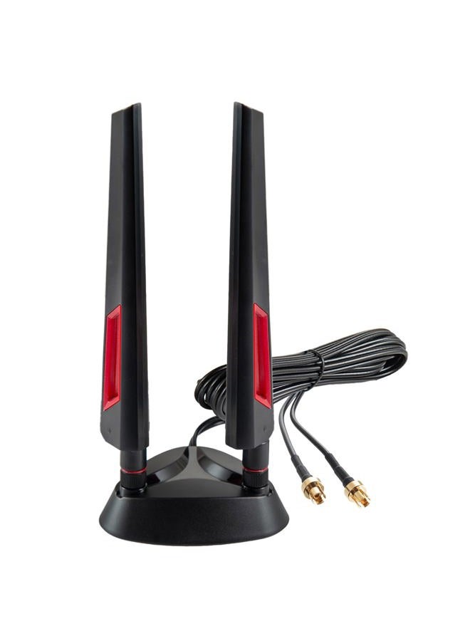 eifagur هوائي ألعاب مغناطيسي ثلاثي النطاق 9dBi WiFi 7 مع موصل جديد (ليس RP-SMA لـ ASUS ROG Strix X870E-E X870-A X870-Plus B650-Plus ASUS Prime TUF Gaming PC سطح المكتب لوحة الأم للألعاب) - Image 1