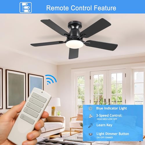 UBORSY Replacement Remote for Harbor Breeze Ceiling Fan Remote Control, Light Dimmer 3-Speed Wall Mount for A25-TX001-R1, A25-TX005R, A25-TX013, ZJF-RT01A,315MHz(Remote Only) - Image 3
