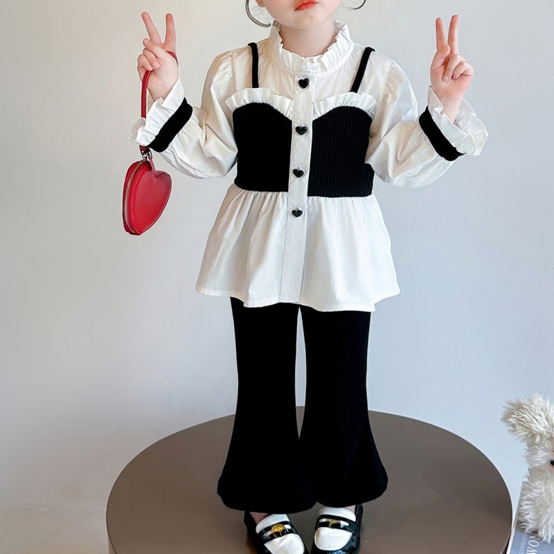 ChicPoint 2 Pcs 2-9years Girls Pants Suit - Image 1