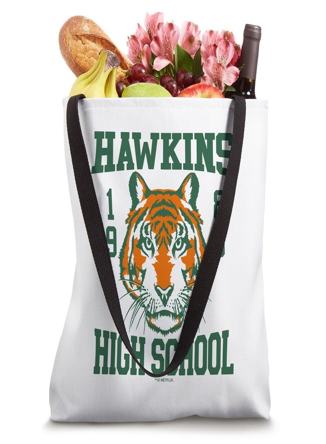 Stranger Things Hawkins 1986 High School Logo Tote Bag - Image 4