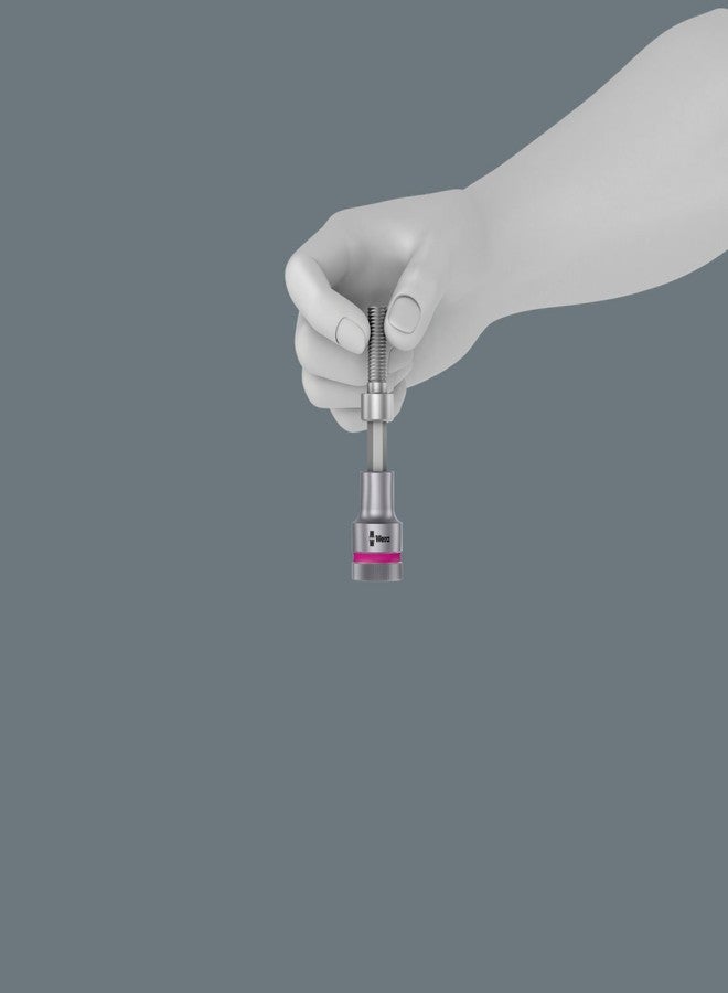 Wera 8740 A HF Hex-Plus SW 1/8" bit sock 1/4" drv - Image 4