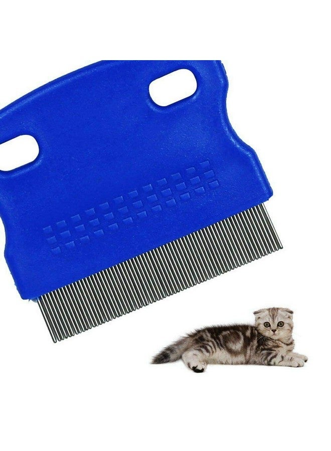 بتس إمباير مشط البراغيث للقطط والكلاب ومشط القمل وفرشاة العناية وأدوات العلاج والإزالة للبراغيث والقراد وقشرة الرأس - أسنان دقيقة من الفولاذ المقاوم للصدأ - قد يختلف اللون - Image 2