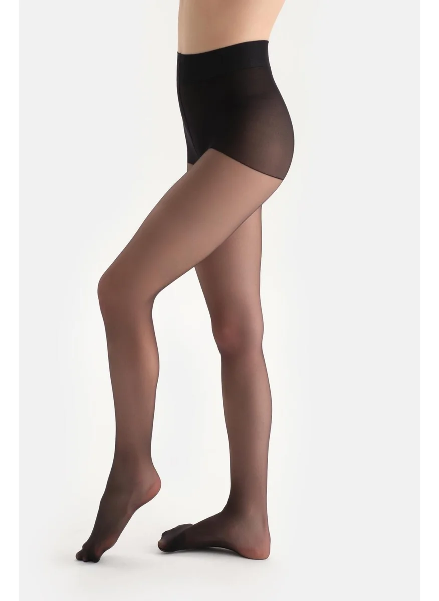 داجي Black Medium Transparent 3 Den Non-Slip Tights