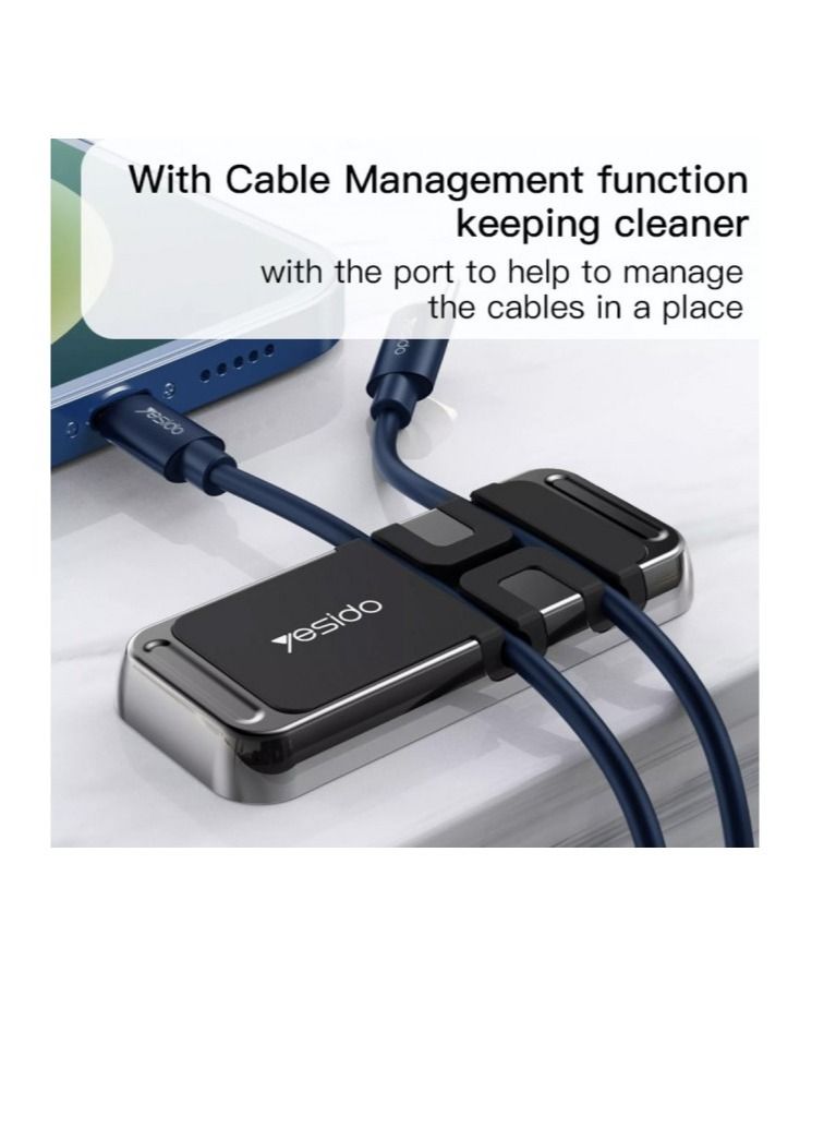 ELTRAZONE C113 Mini Zinc Alloy Magnetic Sheet Cable Clip Car Phone Holder - Image 5