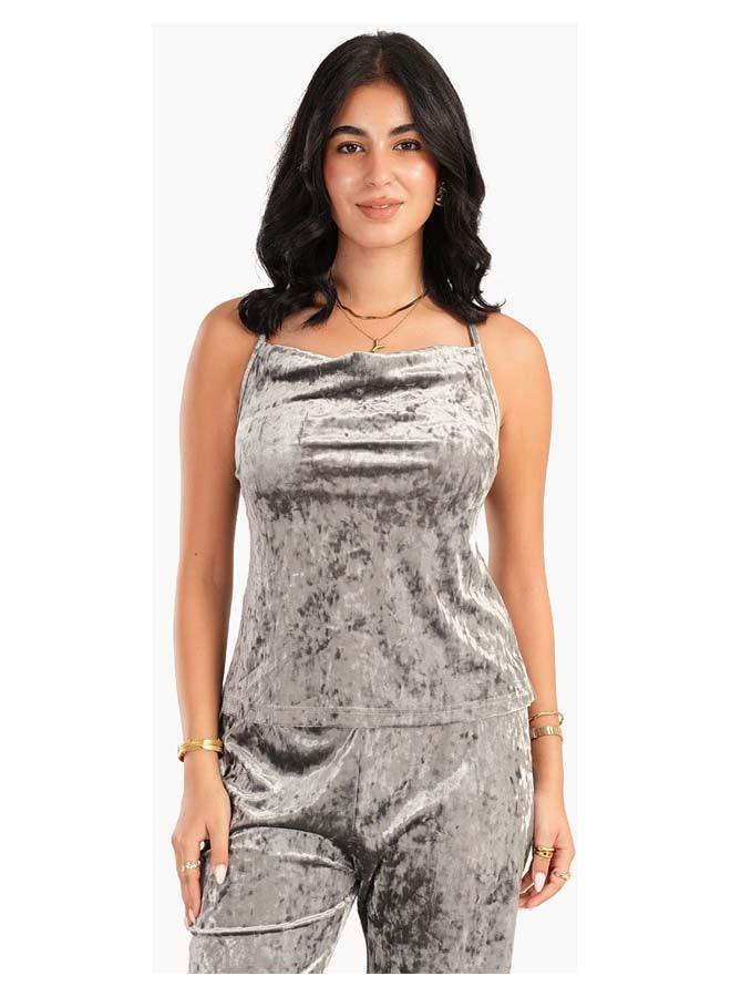 Carina Velvet 3 Pieces Pyjama Set  - Image 2