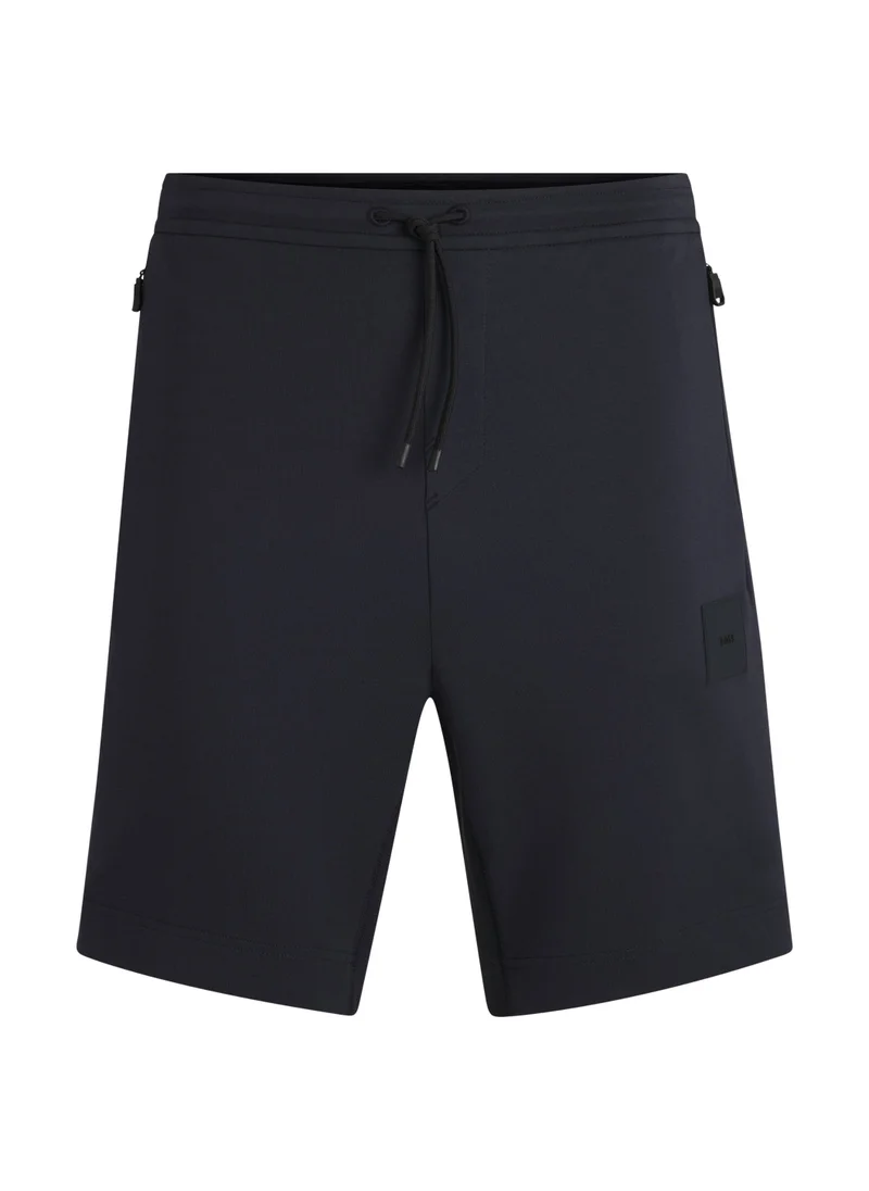 بوس Cotton-blend shorts with stretch