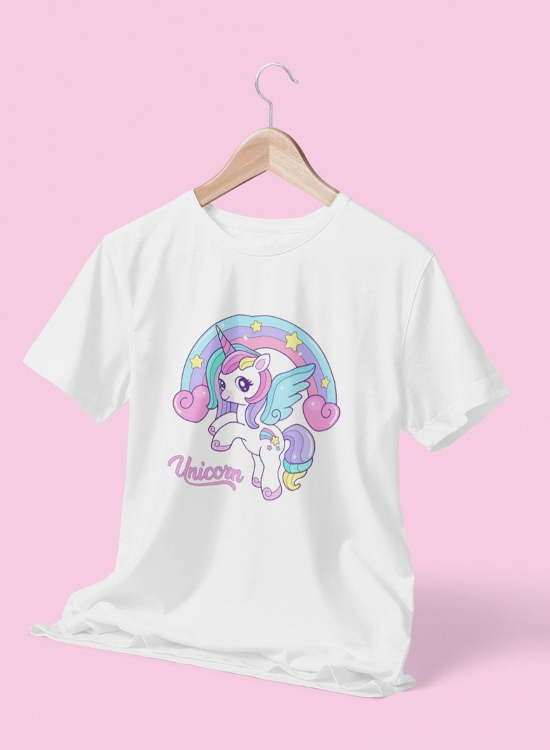 ZOOM Soft Cotton Unicorn T-Shirt for Toddlers and Kids
