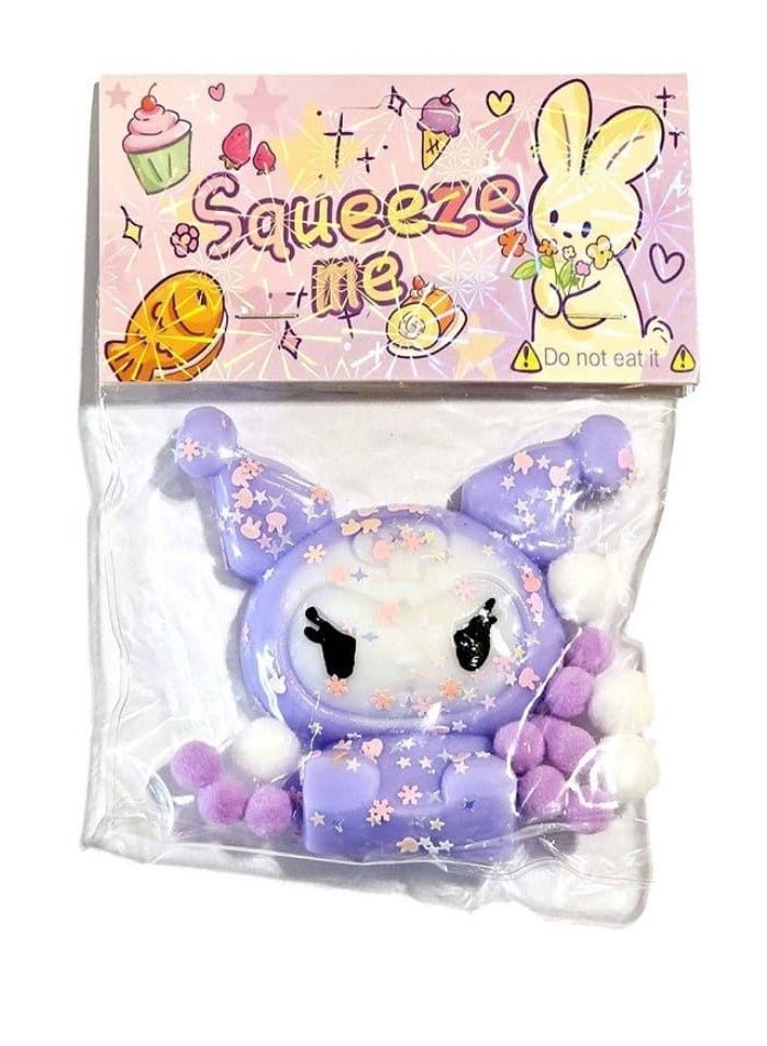 Squishy Kuromi Toy - Kawaii Squishy Stress Relief Toy for Adults and Teens (Purple)