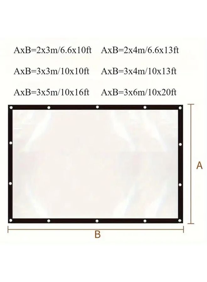 2x3m Thick Transparent Waterproof Fabric Windproof Snowproof Outdoor Cover For Balcony Garden Camping - Image 5