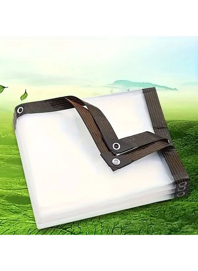 2x3m Thick Transparent Waterproof Fabric Windproof Snowproof Outdoor Cover For Balcony Garden Camping - Image 2