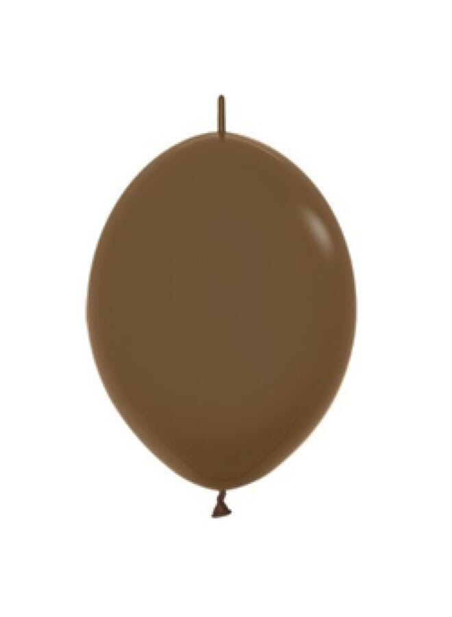 Party Time 25 Piece Link O Loon Latex Balloons 12Inch Caramel - Image 2