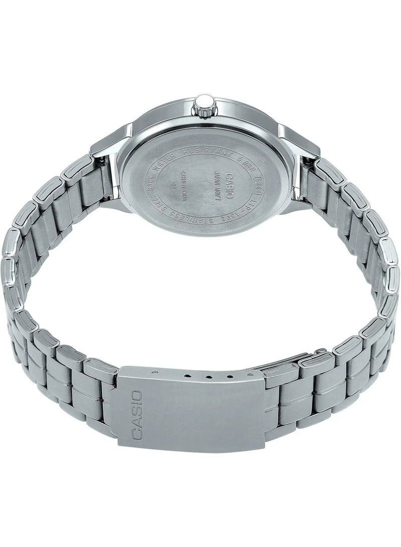 CASIO Enticer Analog Women’s Watch LTP-1392D-7AVDF, 40 mm White Dial, Stainless Steel Case & Stainless Steel Bracelet, 50 m WR - Image 4