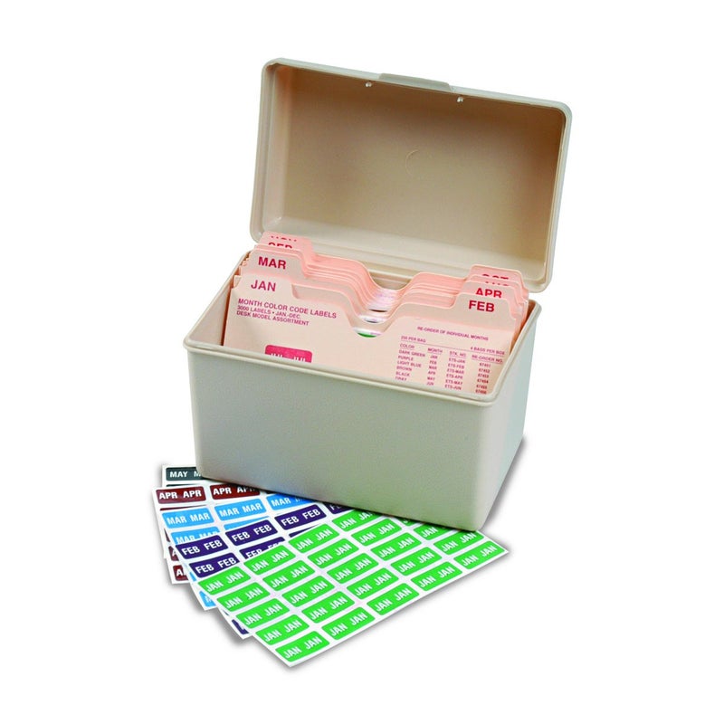 Smead ETS Color-Coded Month Label, Jan.-Dec., Label Sheet, Assorted Colors (67450) - Image 3
