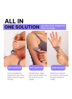 Generic Massage Roller Acupuncture Roller for Muscle Pain Relief Acupressure Massager Deep Tissue Massage Tool for Hand Foot Neck Arms Thighs  - Image 2