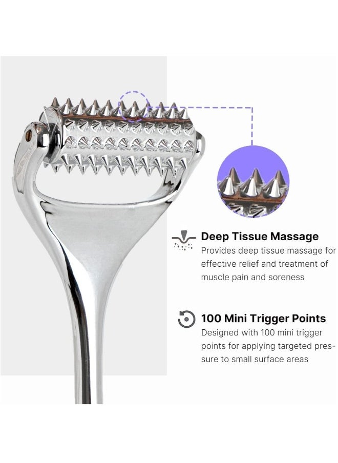 Generic - Massage Roller Acupuncture Roller for Muscle Pain Relief Acupressure Massager Deep Tissue Massage Tool for Hand Foot Neck Arms Thighs - Image 1