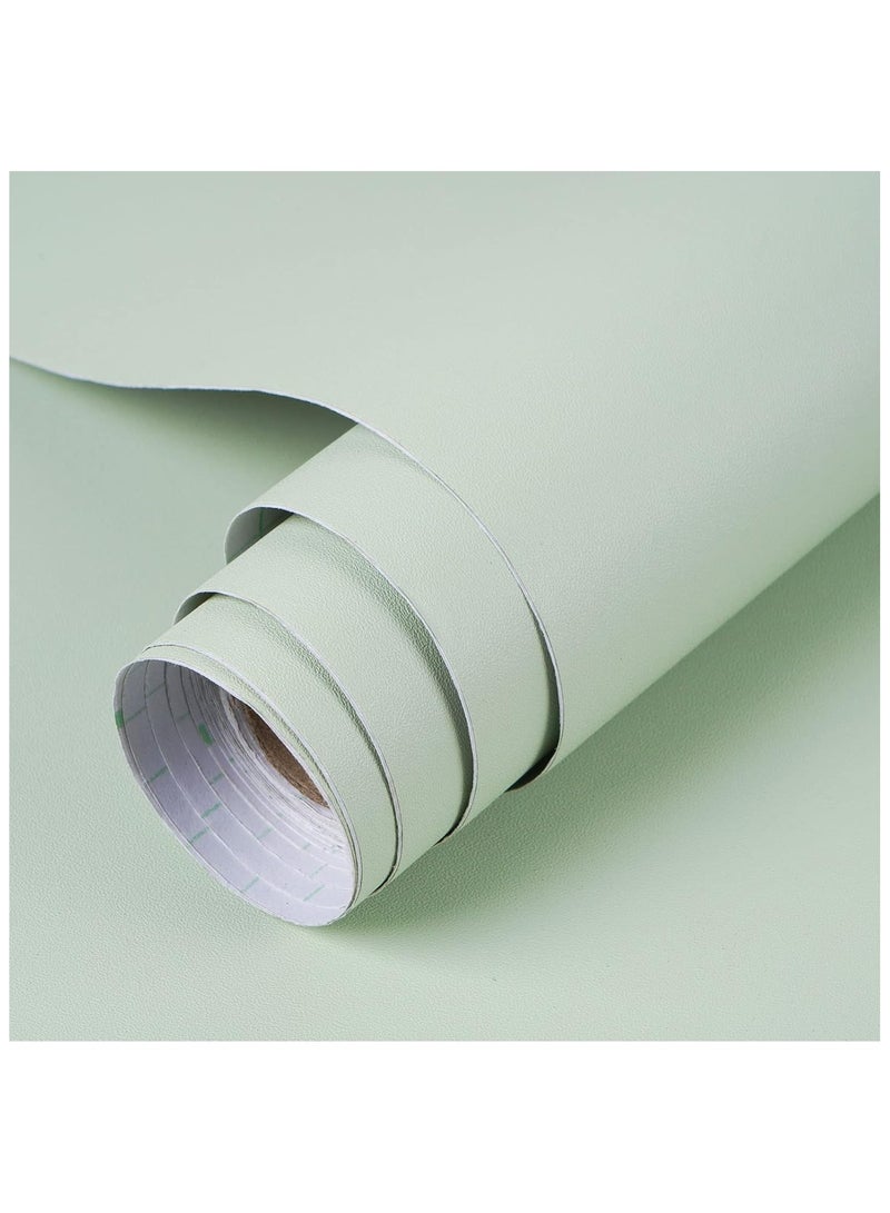Anna 40CM x 5M Self-Adhesive Waterproof and Moisture-Proof Solid Color Simple Decorative Wallpaper - Image 1