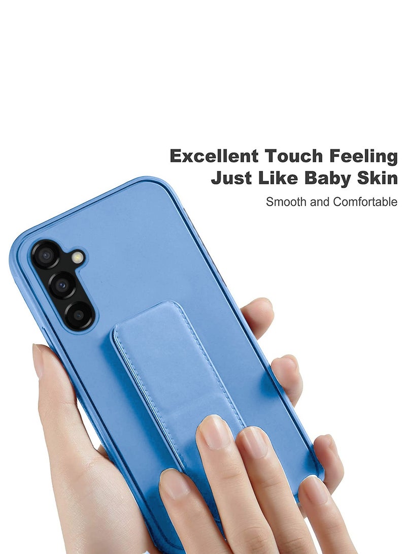 دبليو تيك حافظة بمقبض يدوي وحامل متعدد مغناطيسي للسيارة ومسند للأصابع لهاتف سامسونج جالاكسي S24 Plus / S24+ 5G 2024 أزرق سماوي - Image 4