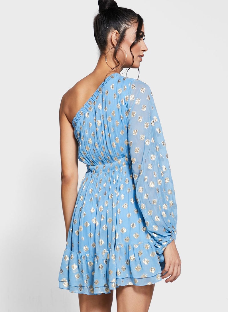 Style Junkiie One-Shoulder Mini Dress  - Image 2