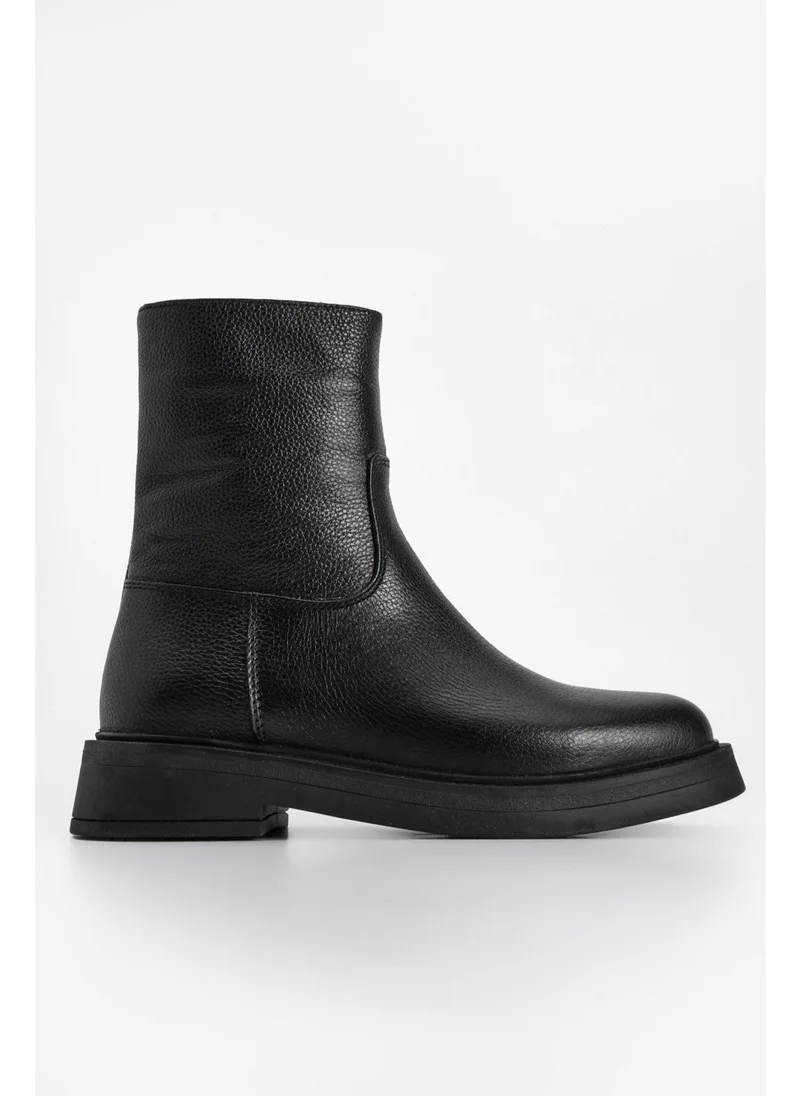 MARJIN Women's Leather Thick Sole Casual Boots Zervas