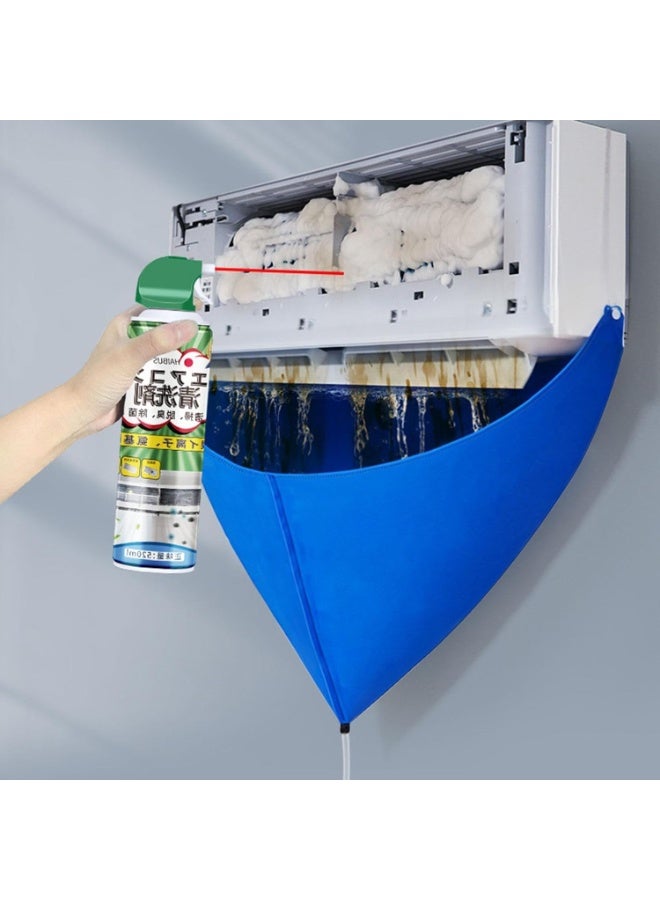 Air Conditioner Cleaning Cover - Split Air Conditioner Cleaning Cover Kit - Wall Mounted Waterproof Protective Bag with Drain - Water Bag for Cleaning Air Conditioner - Image 4