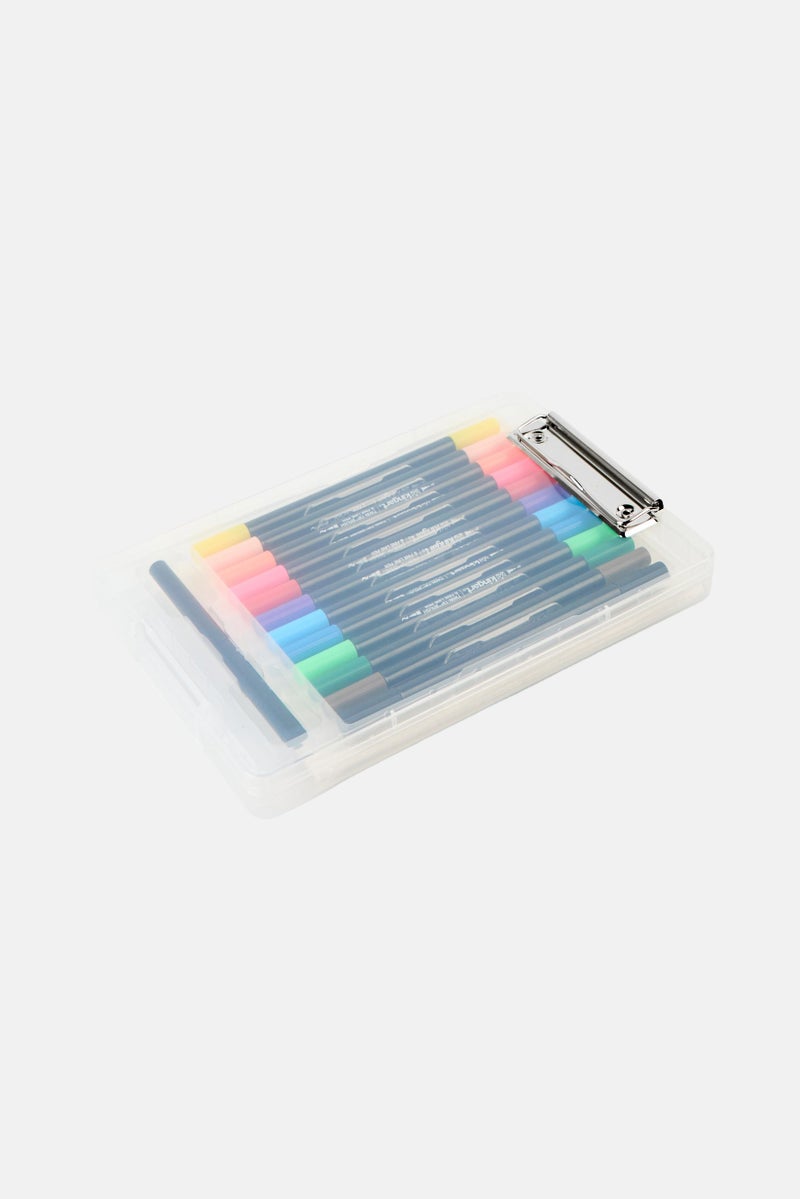 KINGART 30 Pcs Marker Set With Drawing Board Case, Multicolor  - Image 2