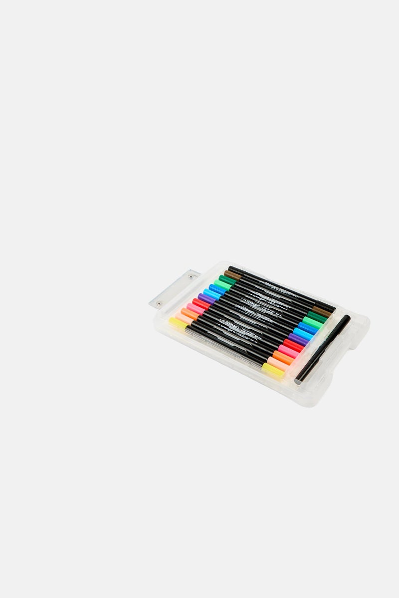 KINGART 30 Pcs Marker Set With Drawing Board Case, Multicolor  - Image 5