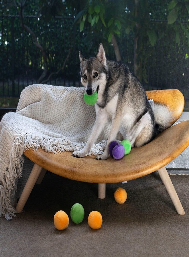 Midlee Squeaky and Crinkley 2 1/2" Plush Dog Balls, Set of 8 (Refill Hide a Ball) - Image 4