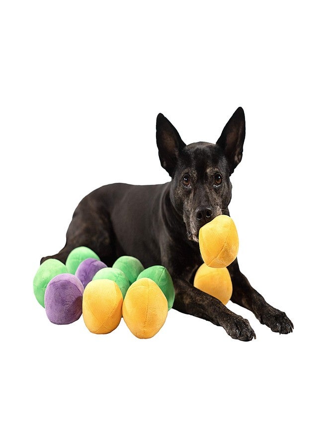 Midlee Squeaky and Crinkley 2 1/2" Plush Dog Balls, Set of 8 (Refill Hide a Ball) - Image 3