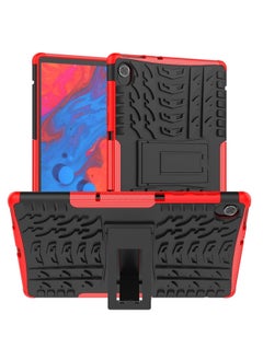 Protective Case with Stand Kickstand for Lenovo Tab K10 TB-X6C6L TB-X6C6F TB-X6C6X Red
