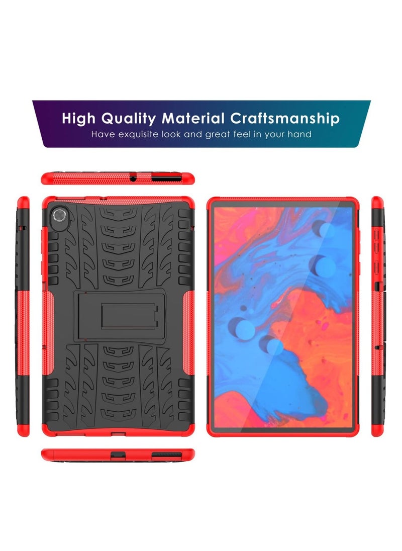 URBBKING - Protective Case with Stand Kickstand for Lenovo Tab K10 TB-X6C6L TB-X6C6F TB-X6C6X Red - Image 1