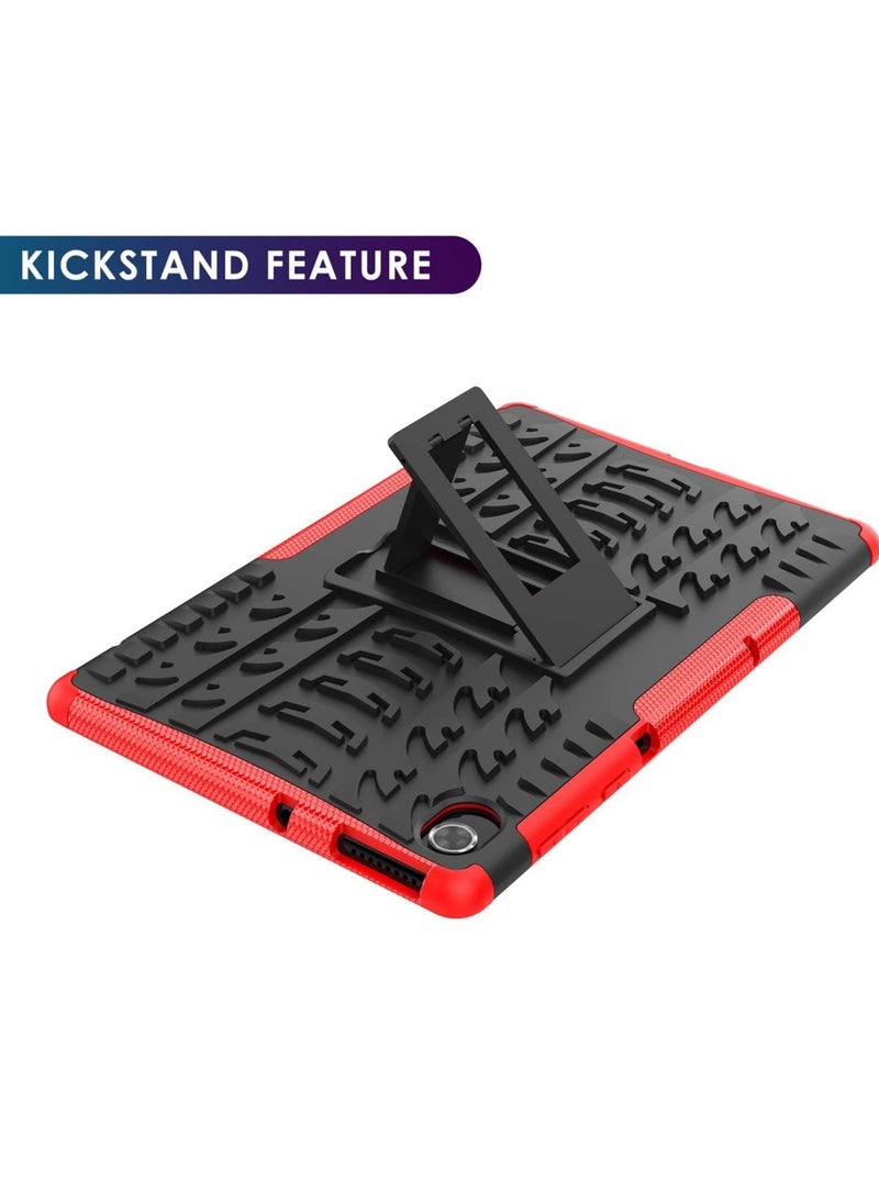 URBBKING - Protective Case with Stand Kickstand for Lenovo Tab K10 TB-X6C6L TB-X6C6F TB-X6C6X Red - Image 1