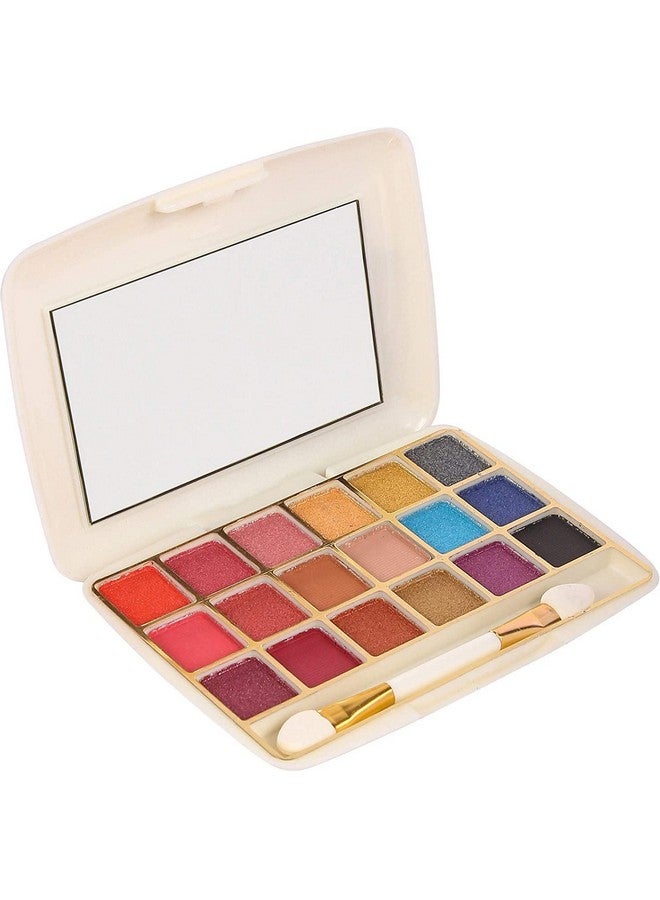 adbeni 18 Colours Mini Eyeshadow Palette & Green Tea Natural Makeup Pressed Compact Powder (Pack Of 2) - Image 2
