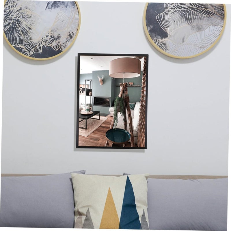 Aluminum A4 Picture Frame Narrow Edge Metal Wall Mounting Poster Frame 21x29.7cm Black for Home Bedroom Display - Image 4