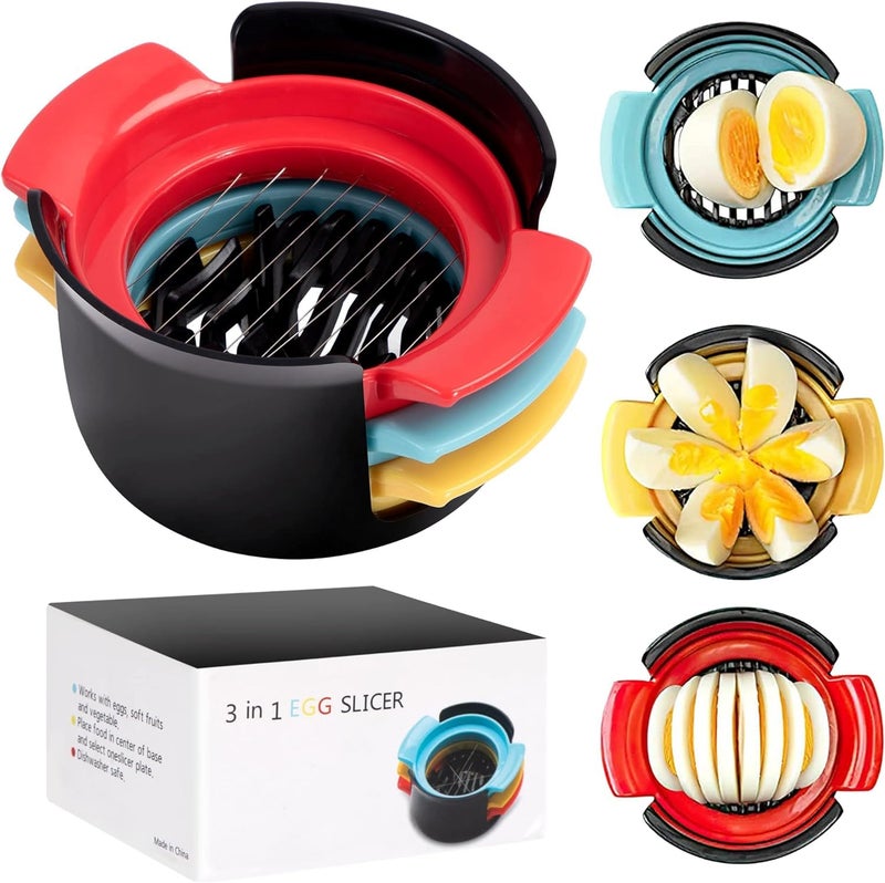 Potency Egg Slicers 4in1 Stainless Steel Wire Material Suitable for Slicing Various Fruits Such as Boiled Eggs Strawberries Kiwifruit etc - Image 1
