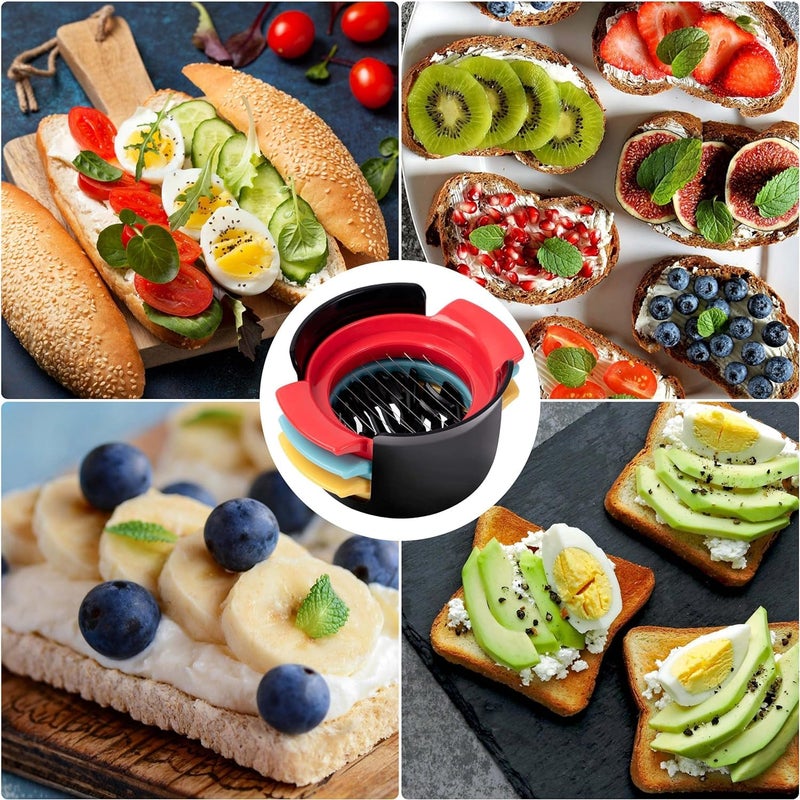 Potency Egg Slicers 4in1 Stainless Steel Wire Material Suitable for Slicing Various Fruits Such as Boiled Eggs Strawberries Kiwifruit etc - Image 3
