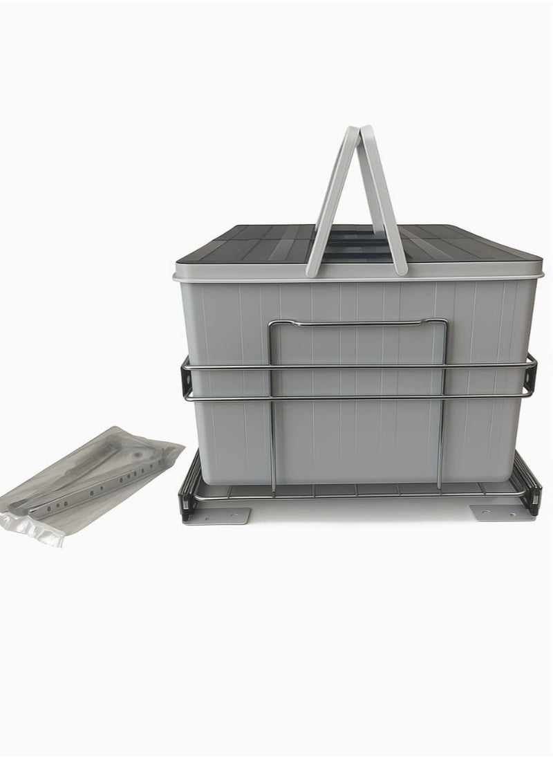 Built-in Dual Kitchen Cabinet Waste Bin  - Image 2