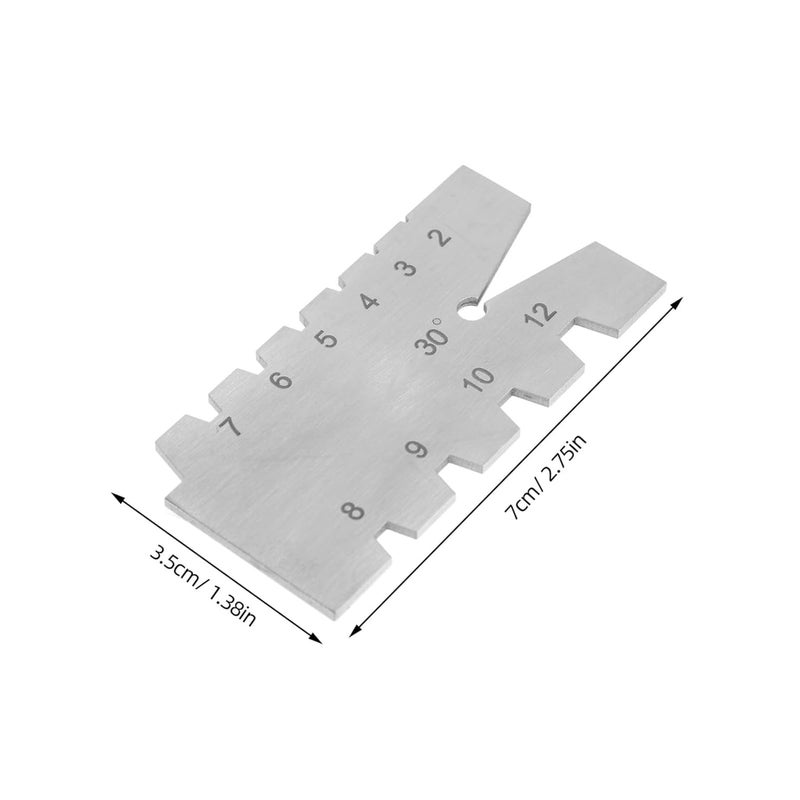 Stainless Steel Thread Gauge 30 Degree Angle Template For Lathe Machining - Image 3