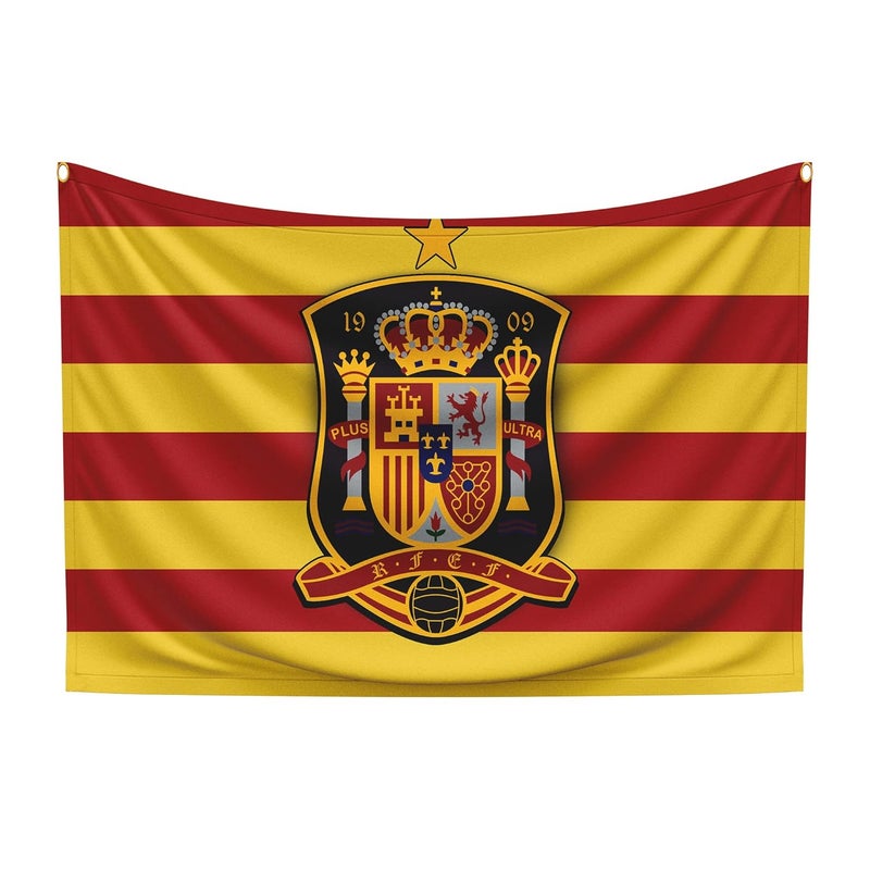 LAMRON LAMRON Spain Football Team For WinHanging Fabric Flag Basic 18 x 27 Inch  - Image 1