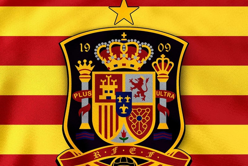 LAMRON LAMRON Spain Football Team For WinHanging Fabric Flag Basic 18 x 27 Inch  - Image 4