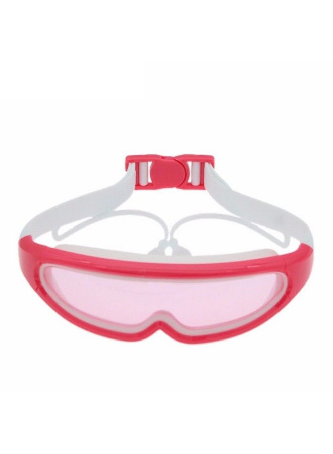 JERN Kids Silicone Swim Anti Fog Goggles With Conjoined Earplugs (Pink)(Head Circumference Of 40 50 Cm Suitable For Kids From The Age Of 6 12 Years) - Image 1
