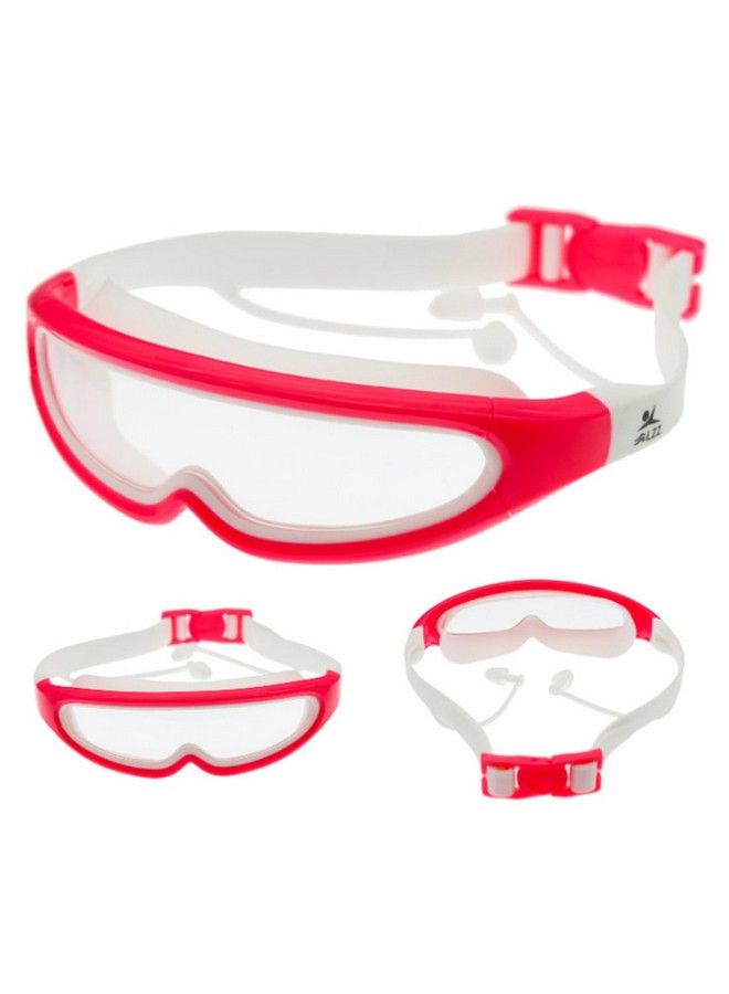 JERN Kids Silicone Swim Anti Fog Goggles With Conjoined Earplugs (Pink)(Head Circumference Of 40 50 Cm Suitable For Kids From The Age Of 6 12 Years) - Image 3